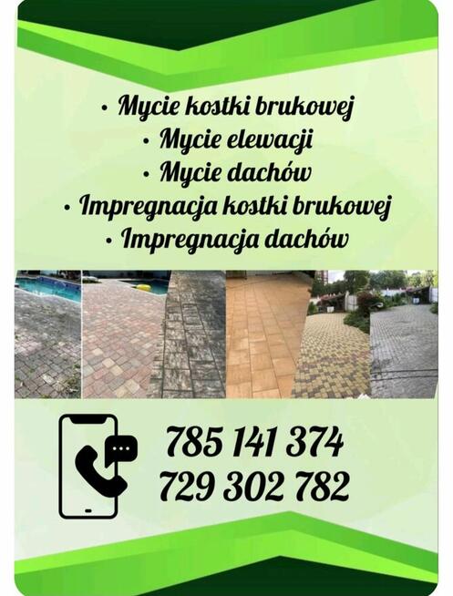 Mycie dachow elewacij kostkie brukowej impregnacija