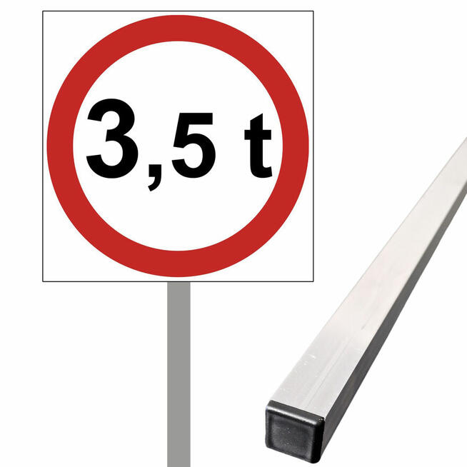 ZNAK 3,5 t STELAŻ METALOWY 40x40 100cm