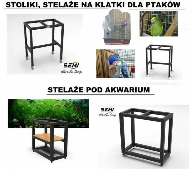 Stelaż stalowy pod akwarium mocny na wymiar
