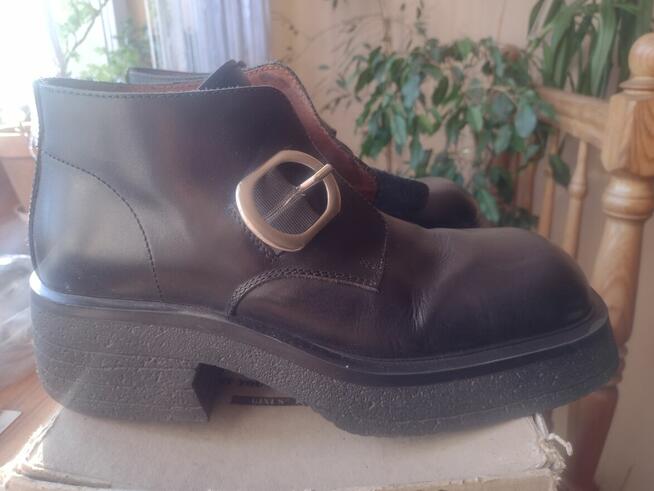 Buty męskie, prawdziwa skóra, używane stan jak nowy