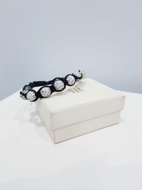 Damska bransoletka z kryształkami shamballa 3