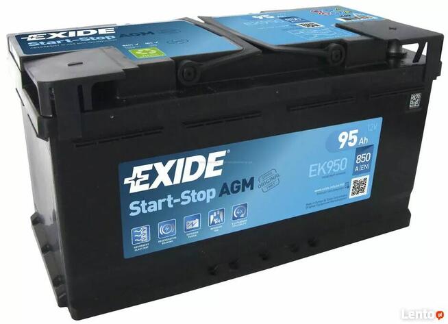 Akumulator 95Ah EXIDE AGM START&STOP 850A P+ Browarna 53d