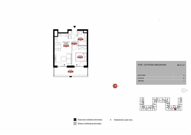 2 pokoje z loggią 10m2 Mokotów 2025 bez PCC