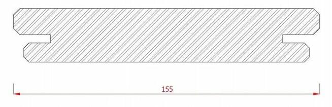 DESKA TARASOWA EGZOTYCZNA BAMBUS DREWNO PRASOWANY 20x155mm