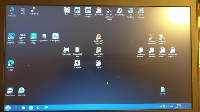 Laptop DELL Xentry Mercedes 2025 +interfejs SM2 PRO