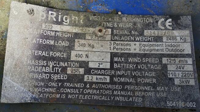 UpRight X32 - 12m - elektryczny podnośnik nożycowy