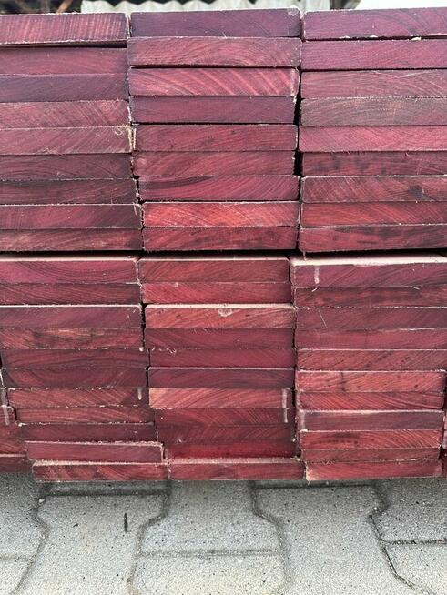 DESKA EGZOTYCZNA AMARANT-PURPLE HEART GŁADKA RÓŻOWA 21X145MM