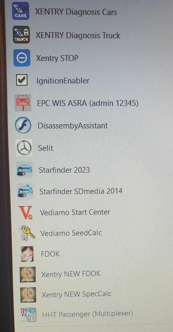 Laptop DELL Xentry Mercedes 2025 +interfejs SM2 PRO