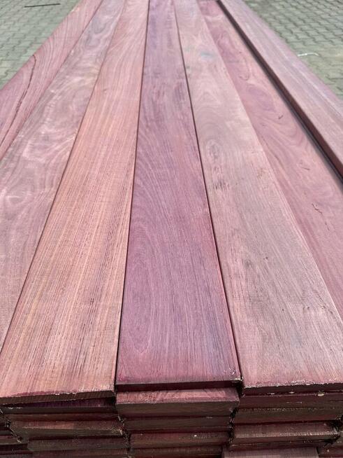 DESKA EGZOTYCZNA AMARANT-PURPLE HEART GŁADKA RÓŻOWA 21X145MM