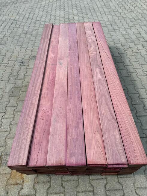 DESKA EGZOTYCZNA AMARANT-PURPLE HEART GŁADKA RÓŻOWA 21X145MM