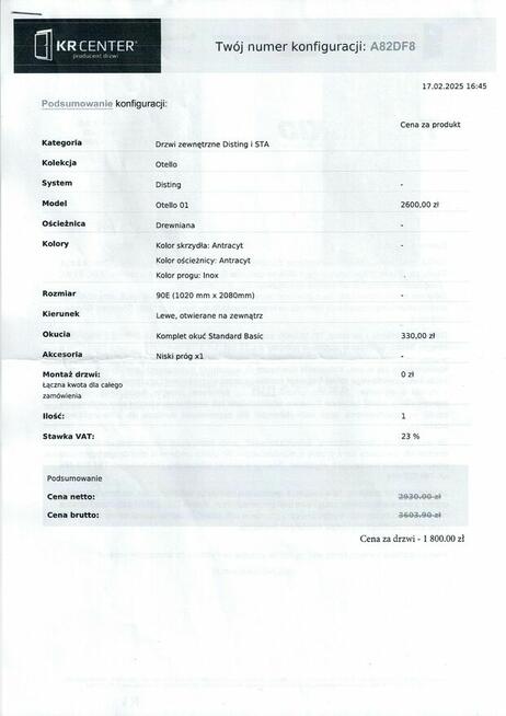 Drzwi stalowe zewnętrzne do domu na czyste powietrze