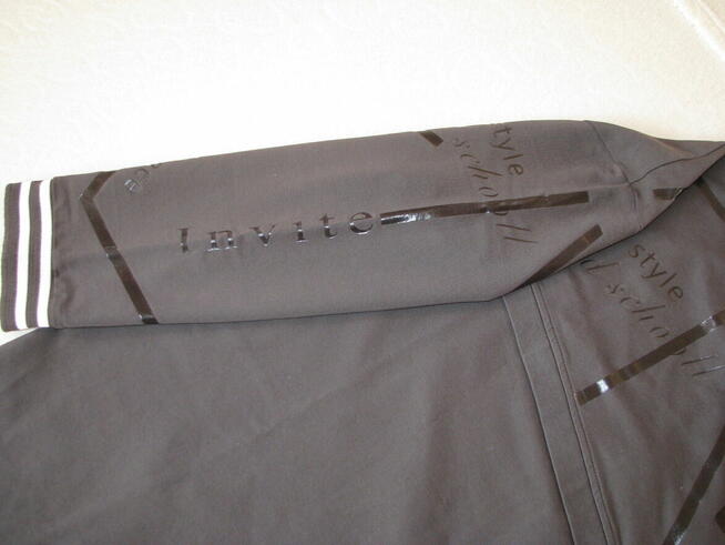 Piękna oliwkowa rozpinana bluza z bawełny ze wzorami XXL