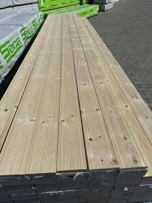 DESKA ŚWIERK SKANDYNAWSKI dwustronnie ryflowana 24X145 KL.AB
