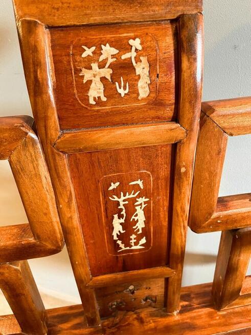 Fotel chiński z drewna teak