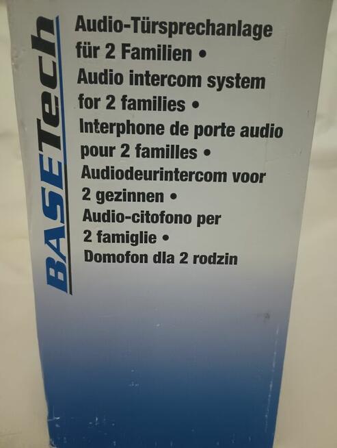 Domofon dla 2 rodzin, zestaw.