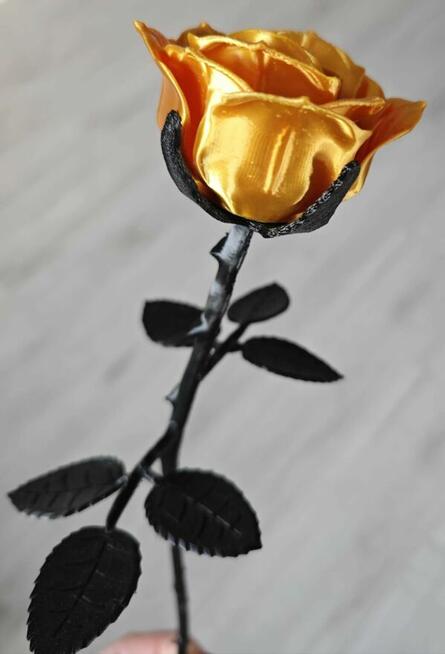 Piękne Złote Róże 5 sztuk- 30 zł