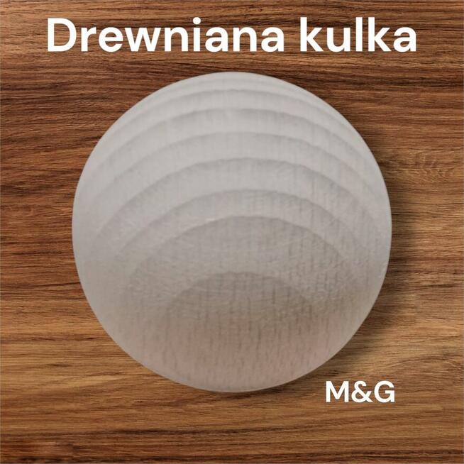 Korale kulki drewniane surowe