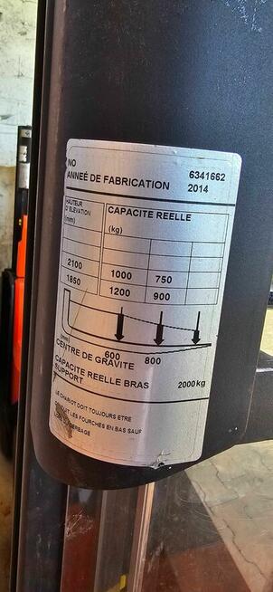 Używany wózek widłowy elektryczny Toyota SWE niski maszt
