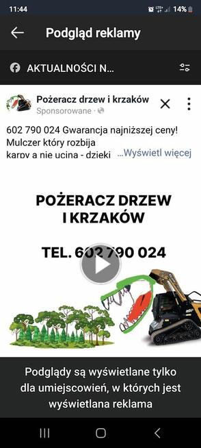 Oczyszczanie działek wycinka drzew karczowanie mulczer leśny