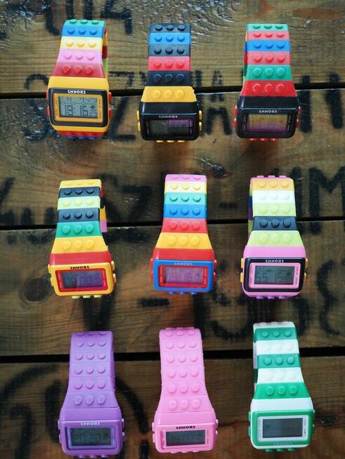 LEGO Zegarek Klocek klocki elektroni cyfrowy młodzież dzieci