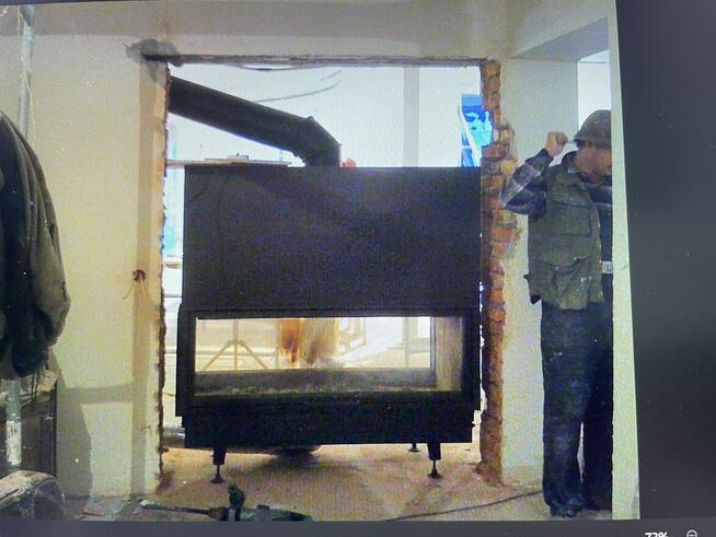 Wkład kominkowy obustronny