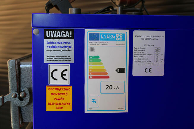 Kocioł piec na węgiel i drewno 20KW 160m2 kotły zasypowe CO
