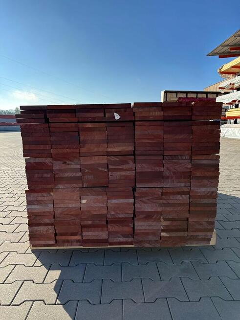 Deska egzotyczna Padouk vermillion gładka KL.FAS KD 21x145