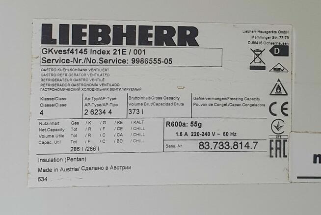 Szafa chłodnicza 5/25/1