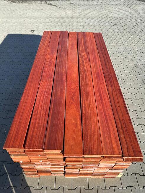 Deska egzotyczna Padouk vermillion gładka KL.FAS KD 21x145