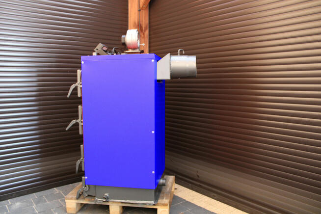 Kocioł piec kotły 12KW 100m2 na węgiel i drewno NIEBIESKI