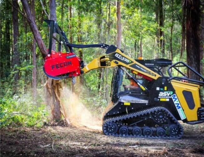 Oczyszczanie działek wycinka drzew karczowanie mulczer leśny