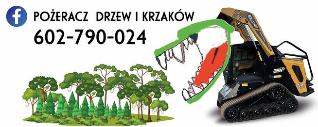 Oczyszczanie działek wycinka drzew karczowanie mulczer leśny