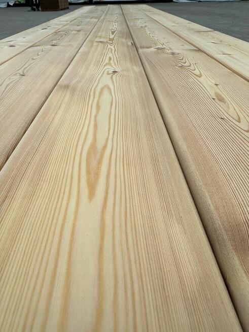 DESKA TARASOWA MODRZEW SYBERYJSKI gładka gładki 27x140 4m