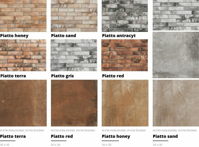 płytki elewacyjne i podłogowe piatto gat.1 cerrad