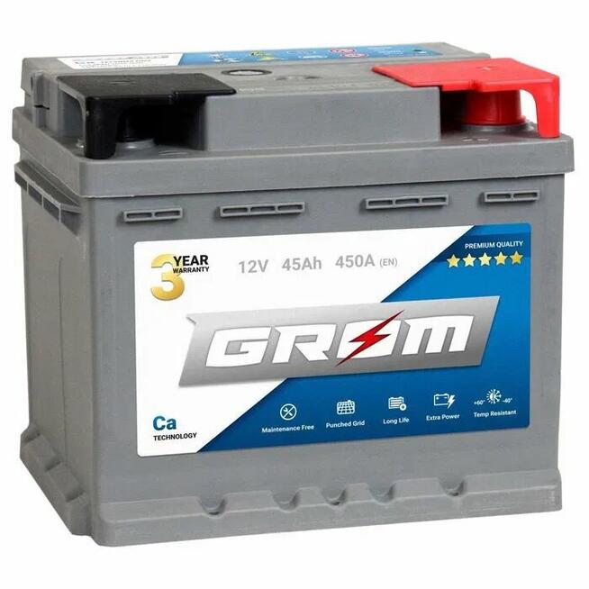 Akumulator GROM Premium 45Ah 450A