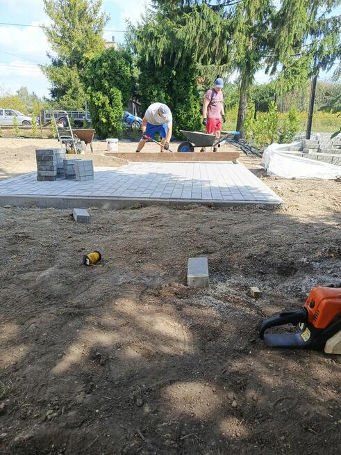 Usługi ogrodnicze trawniki i cięcia żywopłotów.