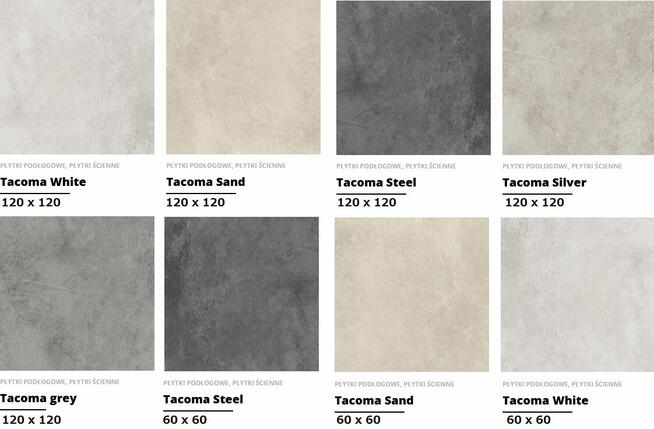 gres 60/60/80/80 60/120 120/120 tacoma satynowy-matowy cerra