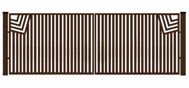 Brama typ CLASSIC - 4,00 x 1,50 m