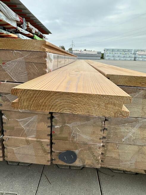 Deska tarasowa Thermo termo sosna gładka taras drewno 26x140