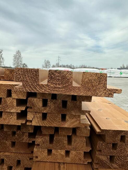 Deska elewacyjna thermo sosna A/B 32x142 Profil Lamela Trio