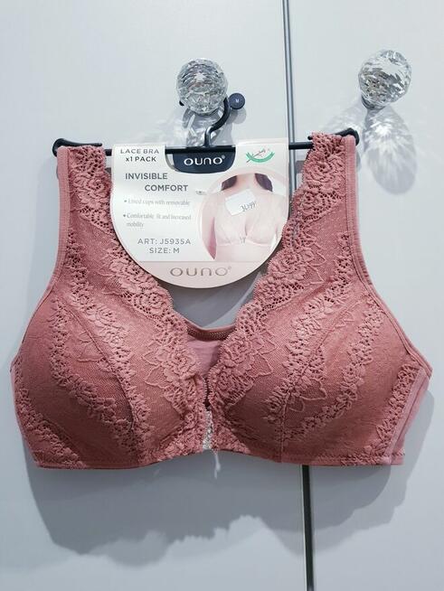 NOWY damski koronkowo-sportowy biustonosz z kryształkami