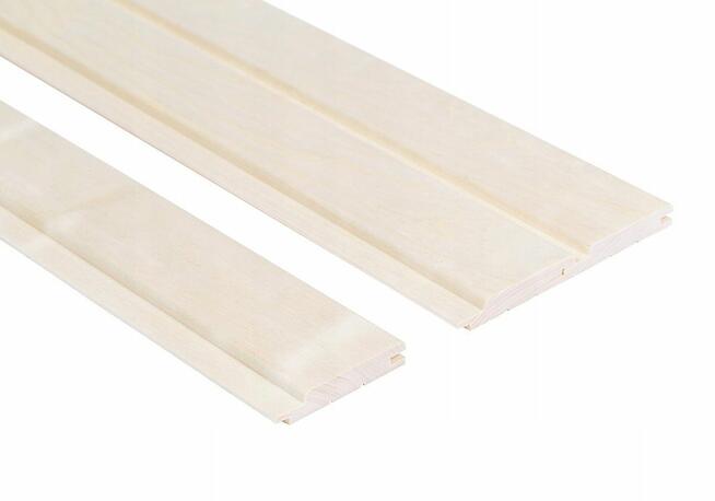 BOAZERIA DREWNO DESKA SAUNY FIŃSKIEJ Osika biała 15x90mm