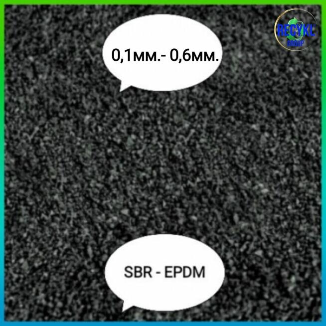 Granulat gumowy 0,1-0,6mm SBR EPDM, RUBBER GRANULES