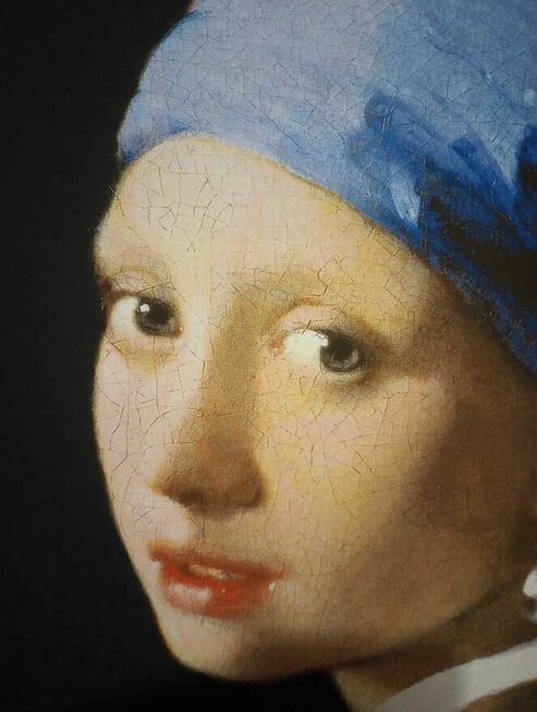 Obraz na płótnie - Dziewczyna z perłą, J Vermeer, 50x70cm