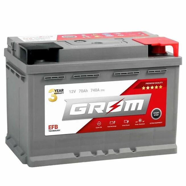 Akumulator GROM EFB START&STOP 70Ah 740A