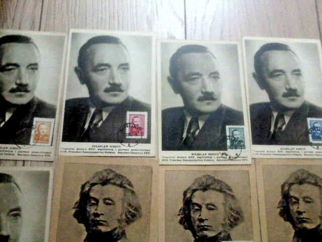 Karty pocztowe znaczki zestaw