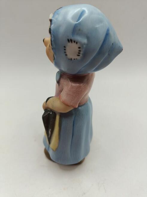 Porcelana figura Lisica z gąska bajkowa postać wiosenna ozdo