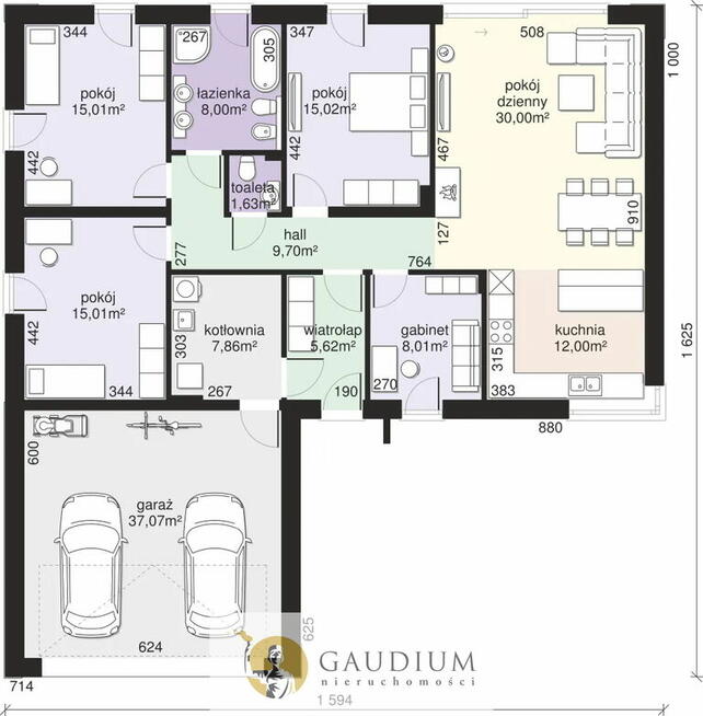 Nowy dom wolnostojący w Czaplach