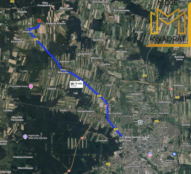 Działki 10-15 arów z wydanymi warunkami zabudowy