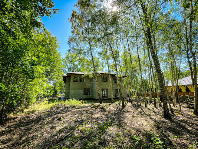 Duża działka z domem w budowie, 35 min od W-wy